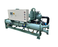 Nouvelle unité de réfrigération de refroidisseur ASCCW-60Z refroidie à l'eau de 120hp pour la chambre froide de compresseur de vis dans les industries et l'utilisation de ferme