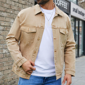 3starsexperts New American-style Niche Retro Heavy-duty <b>Fringed</b>-edged Padded Shoulder Cotton Men's Streetwear Heart <b>Jacket</b> - Product Image 5