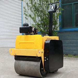 เครื่องยนต์ฮอนด้าขับเคลื่อน<span class=keywords><strong>1</strong></span>ตันลูกกลิ้งถนนลูกกลิ้งคู่อัดมินิพร้อมลูกกลิ้งกลองคู่ - Product Image 4