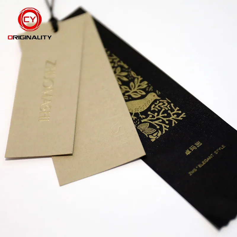 Personalisierte China Label Papier Naam Aufhanger Mark Drucken von Etiketten Bont Kleidung Preis Tag