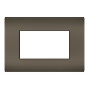 Placa de 4 Vías Color Marrón Oscuro Compatible con Vimar Arke - Product Image 2