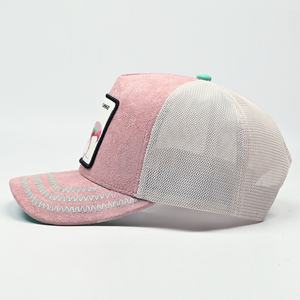 Gorras de Malla Bordadas al por Mayor con Diseño de Animales, Gorra de Béisbol Deportiva con Logotipo Personalizado, Gorra Trucker de 5 Paneles con Parche - Product Image 4