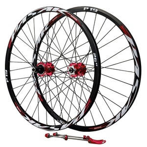 Roues de vélo <span class=keywords><strong>VTT</strong></span> <span class=keywords><strong>roue</strong></span> de vélo de montagne avant 2 arrière roulement <span class=keywords><strong>26</strong></span>/27.5/29 pouces dégagement rapide à travers l'essieu X01/AXS/XX1 paire de roues de vélo - Product Image 1