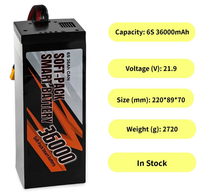 Batterie au lithium rechargeable T DRONES 6S 36Ah 36000mAh haute capacité pour accessoires de drones agricoles à décollage et atterrissage verticaux (VTOL) à charge lourde