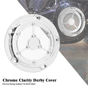 Couvre-carter d'embrayage moteur 5 trous pour Harley Softail 114 <span class=keywords><strong>Fat</strong></span> Boy Low Rider Street <span class=keywords><strong>Bob</strong></span> <span class=keywords><strong>2019</strong></span> et plus FXBBS - Product Image 5