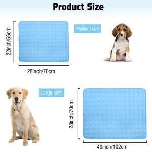 Coussin de caisse pour animaux de compagnie respirant Portable et lavable couverture de refroidissement pour animaux de compagnie tapis de refroidissement d'été pour chiens chats tapis de refroidissement pour chien auto - Product Image 4