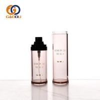 Vente en gros de flacons de parfum rechargeables et de flacons pulvérisateurs en plastique PET/PETG en forme de capsule avec pompe pour les soins de la peau