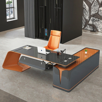 Bureau de direction moderne LBZ08, table de bureau en MDF, bureaux de haute qualité, bureau de patron.