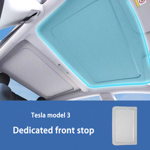 Kction mise à niveau pare-soleil rétractable pour <span class=keywords><strong>Tesla</strong></span> modèle <span class=keywords><strong>Y</strong></span> 2021-2025 nouveau toit en verre avant arrière toit ouvrant lucarne ascenseur pliable - Product Image 1