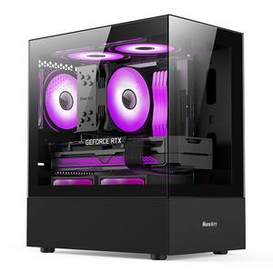 Panel lateral de vidrio Torre central MATX/ <span class=keywords><strong>ITX</strong></span> <span class=keywords><strong>Caja</strong></span> de computadora de escritorio para juegos personalizada <span class=keywords><strong>Caja</strong></span> de PC - Product Image 2