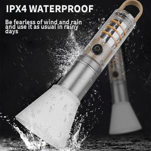 Lampe de camping 2024 avec abat-jour, torche rechargeable interne 18650, 5 modes, LED 30W, zoom, crochet de suspension et fil de tungstène latéral - Product Image 3