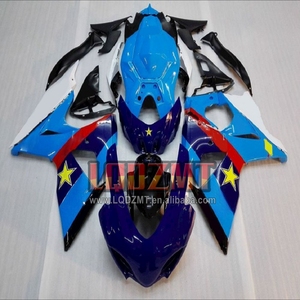 Kit de inyección para SUZUKI, accesorio para SUZUKI, modelo K9, 1000CC, 09, 10, 11, 12, 199No.131, <span class=keywords><strong>GSXR</strong></span>, <span class=keywords><strong>1000</strong></span>, 2013, <span class=keywords><strong>2014</strong></span>, GSXR1000, 2015, 2016, Azul, Blanco - Product Image 4