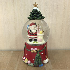 <strong>Wholesale</strong> Pink Resin Crafts Souvenir Bear Unicorn Custom Handmade Hand-painted <strong>Snow</strong> <strong>Globe</strong> Christmas Water <strong>Globes</strong> with Music LED - Product Image 6