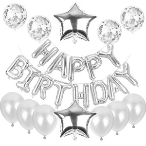 <span class=keywords><strong>Tiktok</strong></span>-Conjunto de globos de confeti de lentejuelas de oro rosa de 12 pulgadas, cartel de globo de aluminio, Kit de suministros para fiesta de cumpleaños - Product Image 3