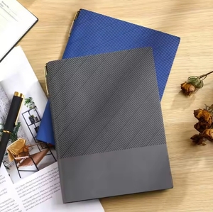 Wholesale Office Custom Logo <b>Leather</b> Notebook Personalized PU Notebook Printing logo Office Notebook - Product Image 5