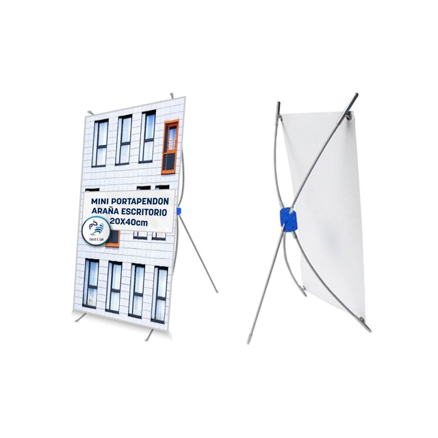 Tabletop Mini A3 A4 X Banner with Custom Poster Graphics Printing
