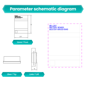 Thương hiệu mới ban đầu PLC Siemens S7 1200 Bảng pin bb1297 SIMATIC S7-1200 6es7297-0ax30-0xa0 - Product Image 3
