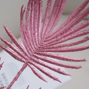 Fleurs artificielles de Noël, feuilles d'eucalyptus persan, décoration d'<span class=keywords><strong>arbre</strong></span>, Nouvel An, spray doré fait main - Product Image 4