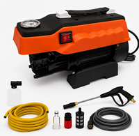 Nouvelle Laveuse de Voiture Électrique Portable Haute Pression 75 bars, Nettoyeur à Pression Portatif avec Bouteille de Mousse pour Nettoyage à l'Eau Froide Légère