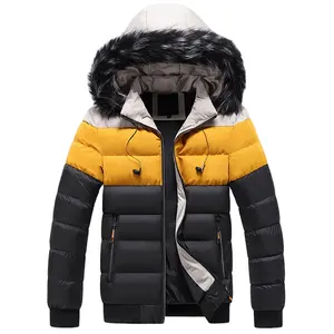 Мужская зимняя куртка 2022, Повседневная теплая Толстая Водонепроницаемая парка, пальто, мужская верхняя одежда, ветрозащитная мужская куртка со съемным меховым воротником и капюшоном