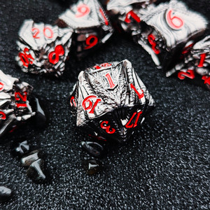 MINI PLANET Jeu de <span class=keywords><strong>d</strong></span>és Dragon en alliage de zinc, polyédrique, écologique, durable, 7 pièces pour jeux de rôle sur table (TRPG/<span class=keywords><strong>D</strong></span>&<span class=keywords><strong>D</strong></span>) - Product Image 4