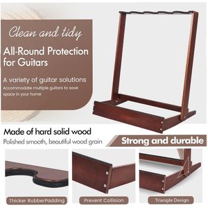 Accessoires multi-<span class=keywords><strong>guitare</strong></span> en bois présentoir de basse scène de bande support d'ukulélé multiple support de <span class=keywords><strong>guitare</strong></span> en bois pour classique - Product Image 6