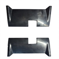 Accessoires extérieurs de voiture : Cache de logo avant, panneau de garniture de calandre, paire gauche et droite, noir brillant pour BYD Shark, pièces de rechange