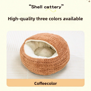 Geschlossenes Katzenbett aus arktischem Fleece, Winterwarm, sicheres Versteck, Katzenschlafsack für Hauskatzen - Product Image 2