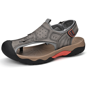 Nuevas <span class=keywords><strong>Sandalias</strong></span> de Cuero con Punta de Seguridad para Hombre, Tallas 38-46, Antideslizantes, para <span class=keywords><strong>Montaña</strong></span>, Escalada, Verano, Alta Calidad, Marca Personalizable - Product Image 1