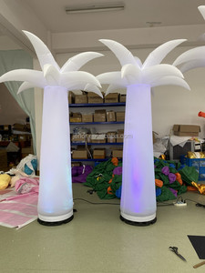 Cây Cọ Bơm Hơi Màu Trắng Trang Trí Ngoài Trời Với Đèn LED Thay Đổi - Product Image 5