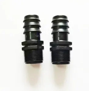 16*1/2-32*1" adaptador de rosca farpada * macho, acessórios para gotejamento, irrigação e mangueira de irrigação