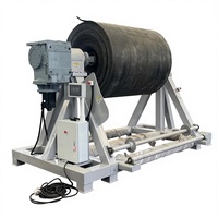 Enrouleur de bande transporteuse automatique robuste Beltwin à commande PLC, capacité de 7 tonnes, pour équipement de déroulage/enroulement de bandes transporteuses