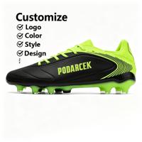 Chaussures de football en cuir personnalisables par le fournisseur, qualité supérieure, pour l'entraînement, avec traction optimale, Zapatillas Futbol