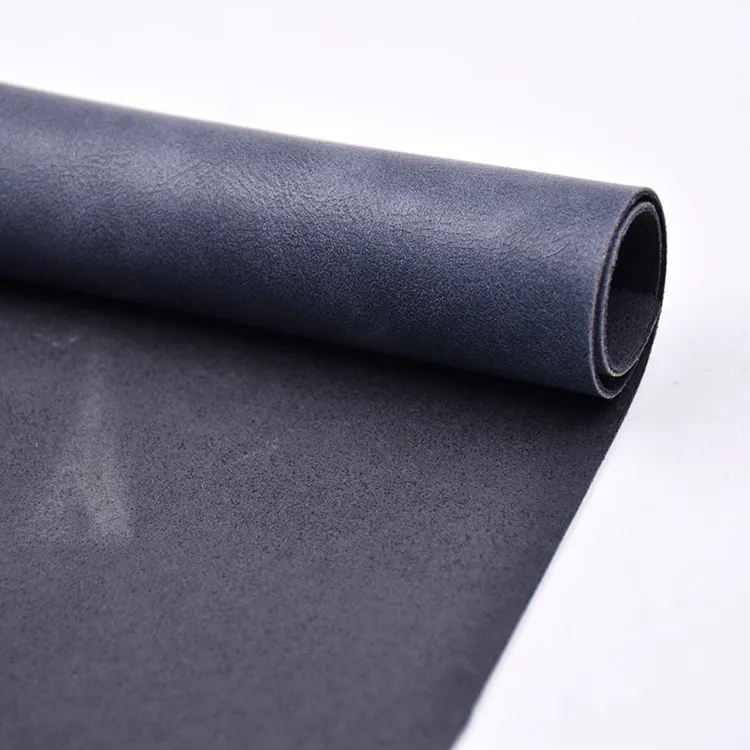 1M MOQ Faux Nubuck High Quality synthetic Yangbuck Soft Feeling raw Material products custom suede leather fabric roll for Shoes