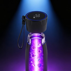 Bouteille d'eau intelligente personnalisée en acier inoxydable, flacons isothermes et thermos avec rappel de consommation et affichage de la température, gobelets intelligents - Product Image 6