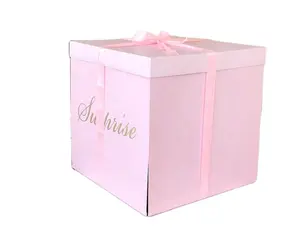 العرف رومانسية حفل زفاف لصالح ورقة بالون مفاجأة صندوق جميل عيد ميلاد انفجار علب الهدايا