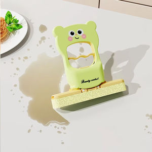 Wholesale Mini Foldable Desktop Mop Wet Dry Use Lazy Cartoon Bear <b>Table</b> Wiping Tool - Product Image 2