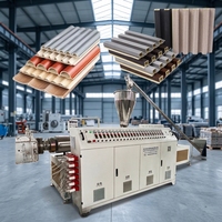 Máquina Extrusora de Plástico para Paneles de Revestimiento de Paredes Decorativos 3D de PVC WPC, Alta Productividad, Controlada por PLC