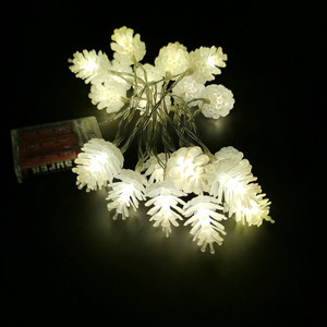 Guirlande en forme de cône de pin <span class=keywords><strong>xman</strong></span> colorée à 20 Led, féerique, pour l'extérieur, décoration de noël, salle de jardin, lumière, m - Product Image 1