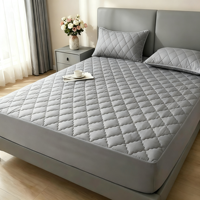 Protège-matelas matelassé en microfibre OEKO-TEX pour hôtels, Housse de matelas imperméable anti-punaises de lit, Fournisseur en gros OEM personnalisé