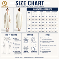 Fabricant de vêtements musulmans, sur mesure OEM ODM, Blazer Abaya haut de gamme pour femmes, à revers, boutonné devant, manteau long blanc, vêtement d'extérieur modeste