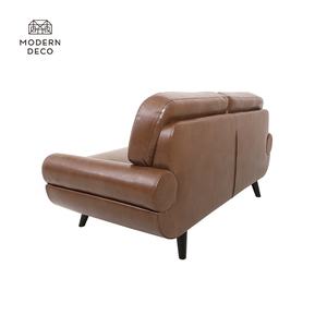 Canapé <span class=keywords><strong>causeuse</strong></span> en faux cuir, sans accoudoirs en similicuir noir marron, tapisserie de salon moderne, <span class=keywords><strong>2</strong></span> <span class=keywords><strong>places</strong></span> - Product Image 5