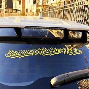 Custom UV Proof Outdoor Durable Windshield Bumper Car Window Banner Decal Custom Decals Car Sticker
