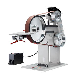 骏正砂带磨床 72 X 2英寸砂带抛光机 带变频器 3个磨轮 - Product Image 3