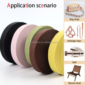 Alla moda Versatile cinturino in saia in poliestere di colore solido da 2cm per cappello da scarpe per decorazioni a spalla larghe 20mm - Product Image 4