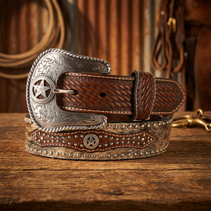 Finest Quality Genuine Buffalo Steel Heavy Duty Waterproof Eco-Friendly Men's Vintage Fashionable Luxury Square Cow Hide BS - Product Image 1