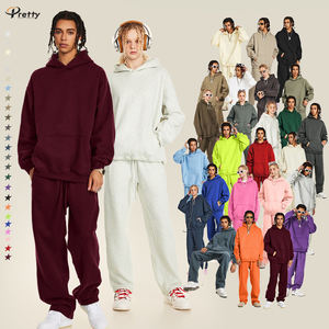 2025 nouveauté personnalisé automne Style américain couleur unie décontracté et ample taille Extra-large sweat à capuche ajoutant polaire - Product Image 1