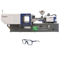 Machine de moulage par injection horizontale hydraulique haute efficacité pour montures de lunettes carrées en acétate, matériaux PET/ABS/PP/PC