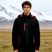 Vestes techniques imperméables respirantes coupe-vent à capuche pour hommes de haute qualité pour l'automne et les activités de plein air, fermeture éclair, alpinisme