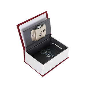 Coffre-fort portable OEM personnalisé en forme de livre, boîte à monnaie métallique avec serrure à clé, couleur unie, rangement dissimulé pour la maison et le bureau - Product Image 4